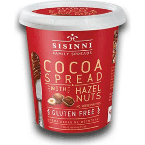 Sisinni Κρέμα Κακάο με Φουντούκι Χωρίς Γλουτένη 400g