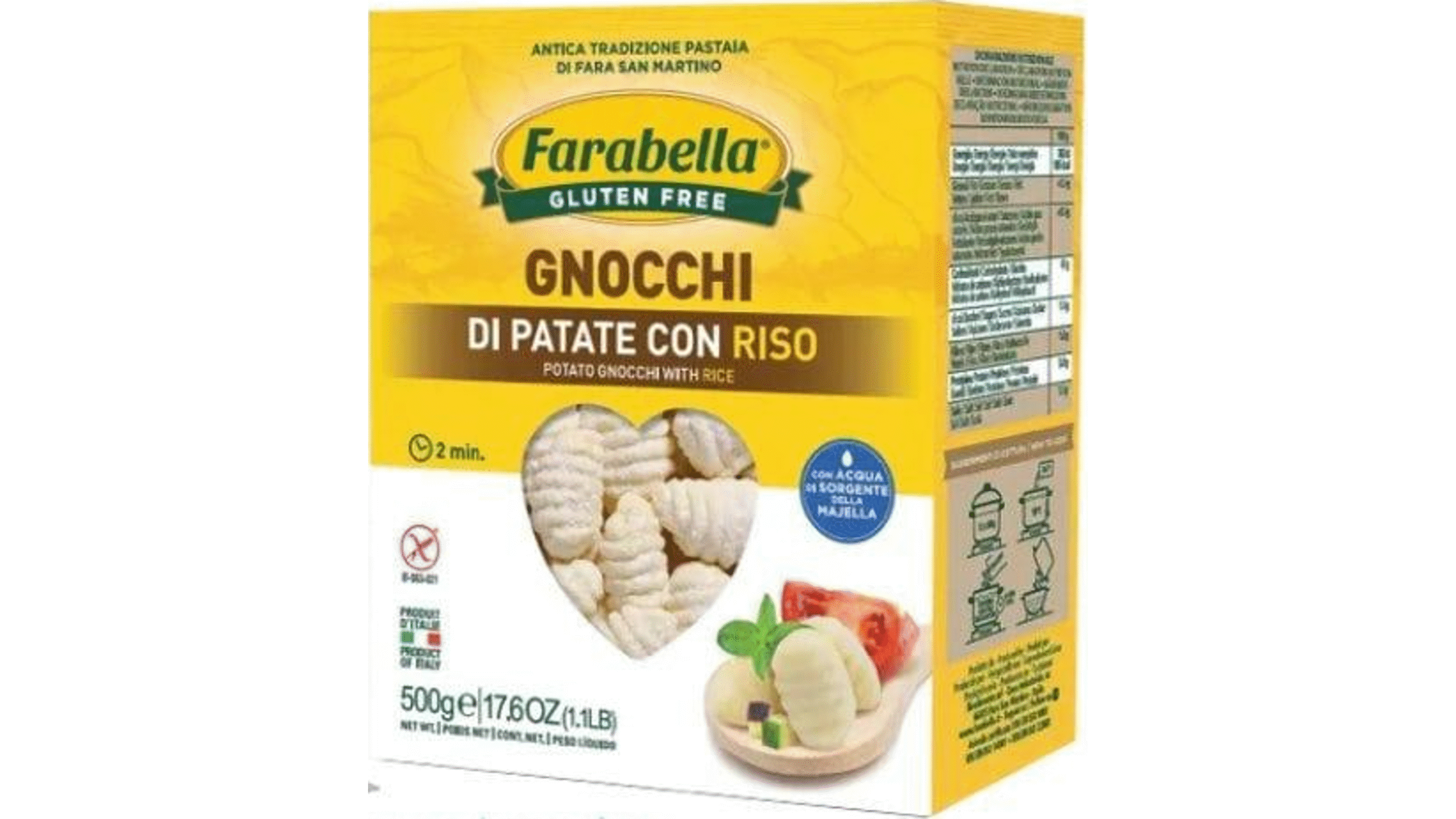 68e627bc67da5fad86955eab Farabella Νιόκι Πατάτας με Ρύζι Χωρίς Γλουτένη 250g