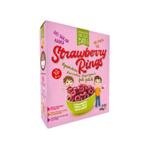 the beebros Φραουλένια Δαχτυλιδάκια Δημητριακών με Μέλι